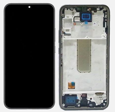 Tela Display Samsung A34 5G A346b Preto com Aro Original OLED ***Vivid